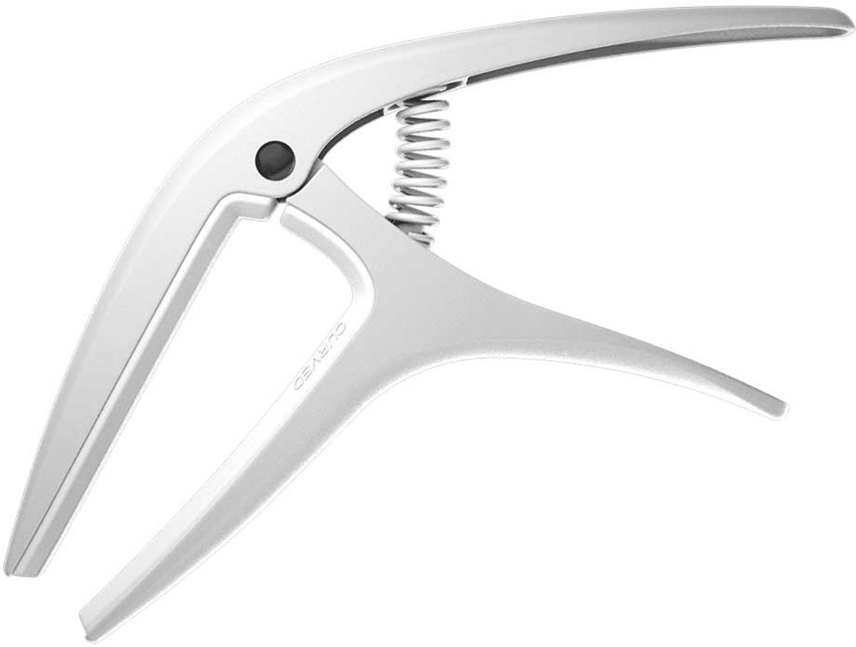 Ernie Ball Axis - Capo - Dual Radius - Eénhandige Bediening - Aluminium - Geschikt Voor 6 En 7-Snarige Gitaar - Wit