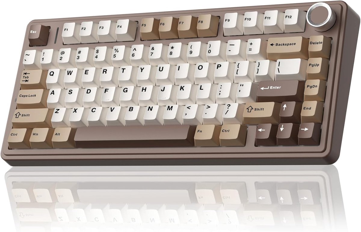 AULA F75 - Draadloze Gaming Toetsenbord - Mokkabruin