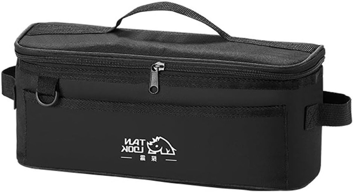 Praktische Opbergzak voor Tentpinnen en Touw - Organizer voor Kampeeraccessoires en Outdoor Gereedschap, Zwart