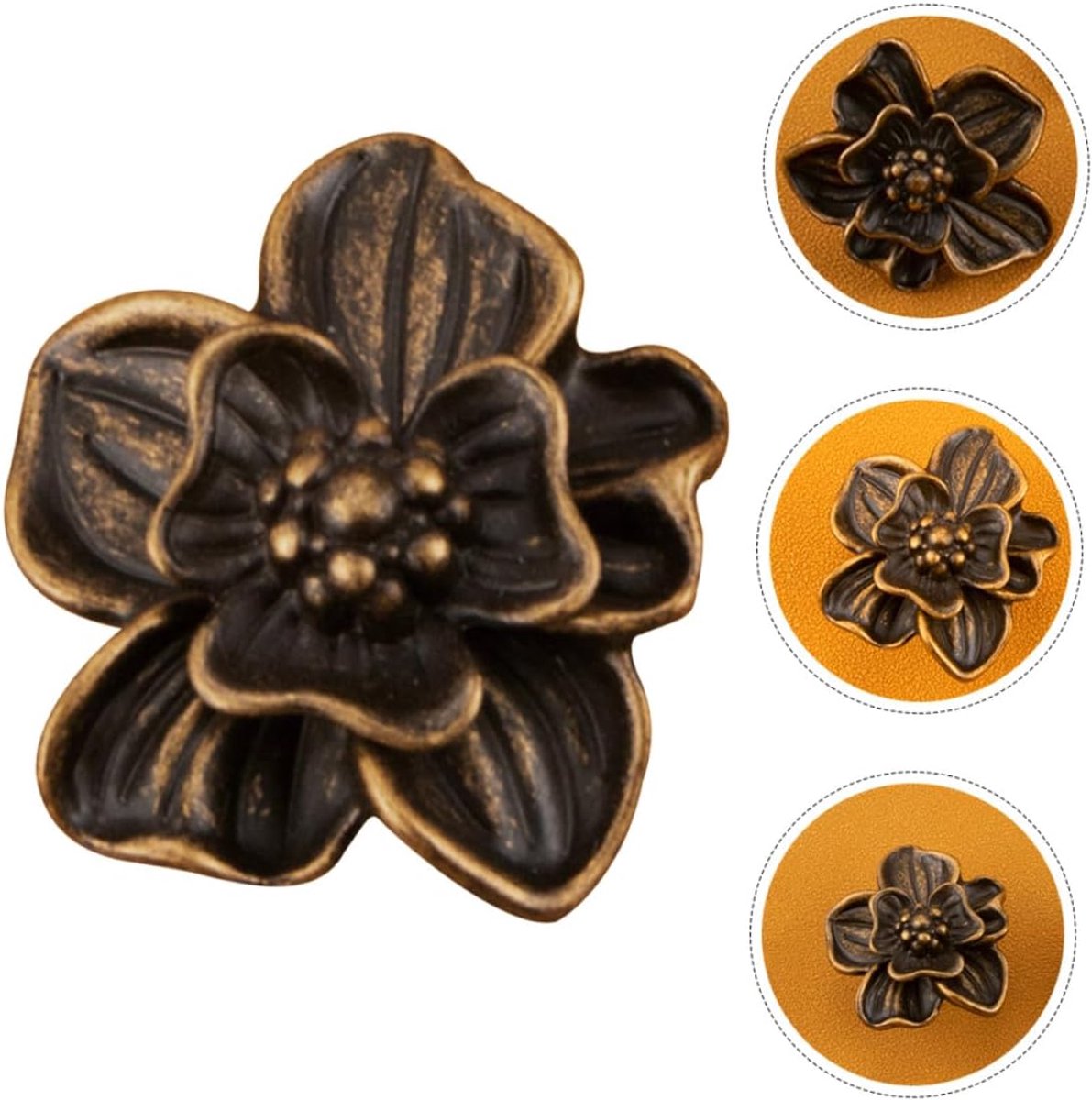 Meubelknop Vintage Antiek Messing Kleur - Luxe Zinklegering Knop voor Keukenkastjes en Lad