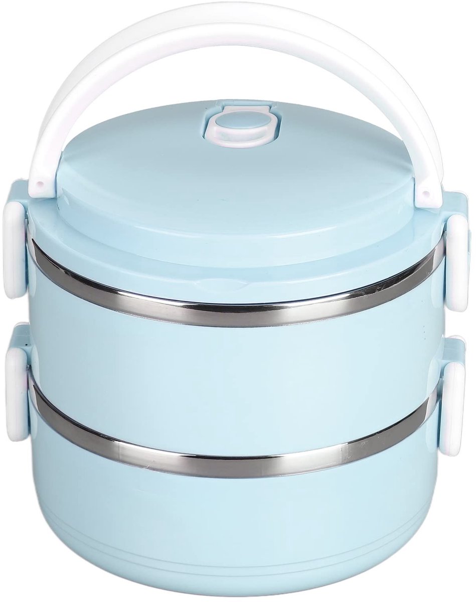 Dailygoods- Lunchbox Draagbaar 1400ml - Lunchbox RVS - Thermische Lunchcontainers - Bento Lunchbox - Lunchbox Kinderen - Lunchbox Volwassenen