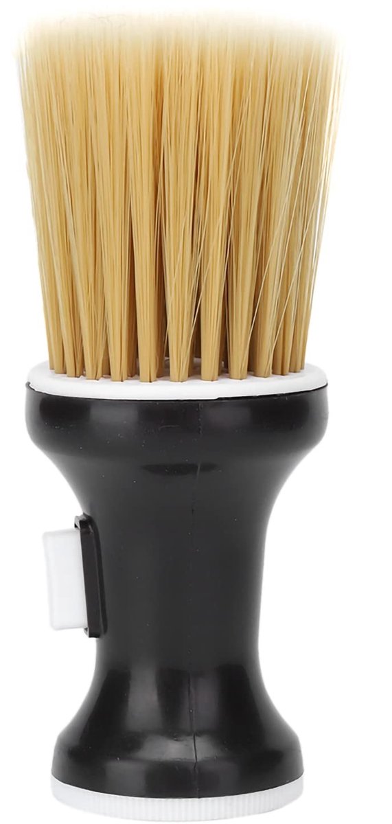 Dailygoods- Kappersborstel Zacht Nylonhaar - Nekborstel - Antislip Handgreep - Draagbaar Formaat - Professionele Styling - Huidvriendelijk Materiaal - Stylingborstel