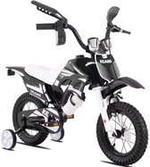 MotoBike Kinderfiets 12 inch met zijwieltjes Zwart