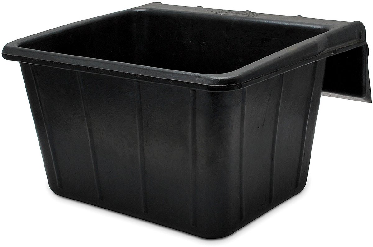 VOEDERBAK RUBBER RECHTHOEKIG 25L