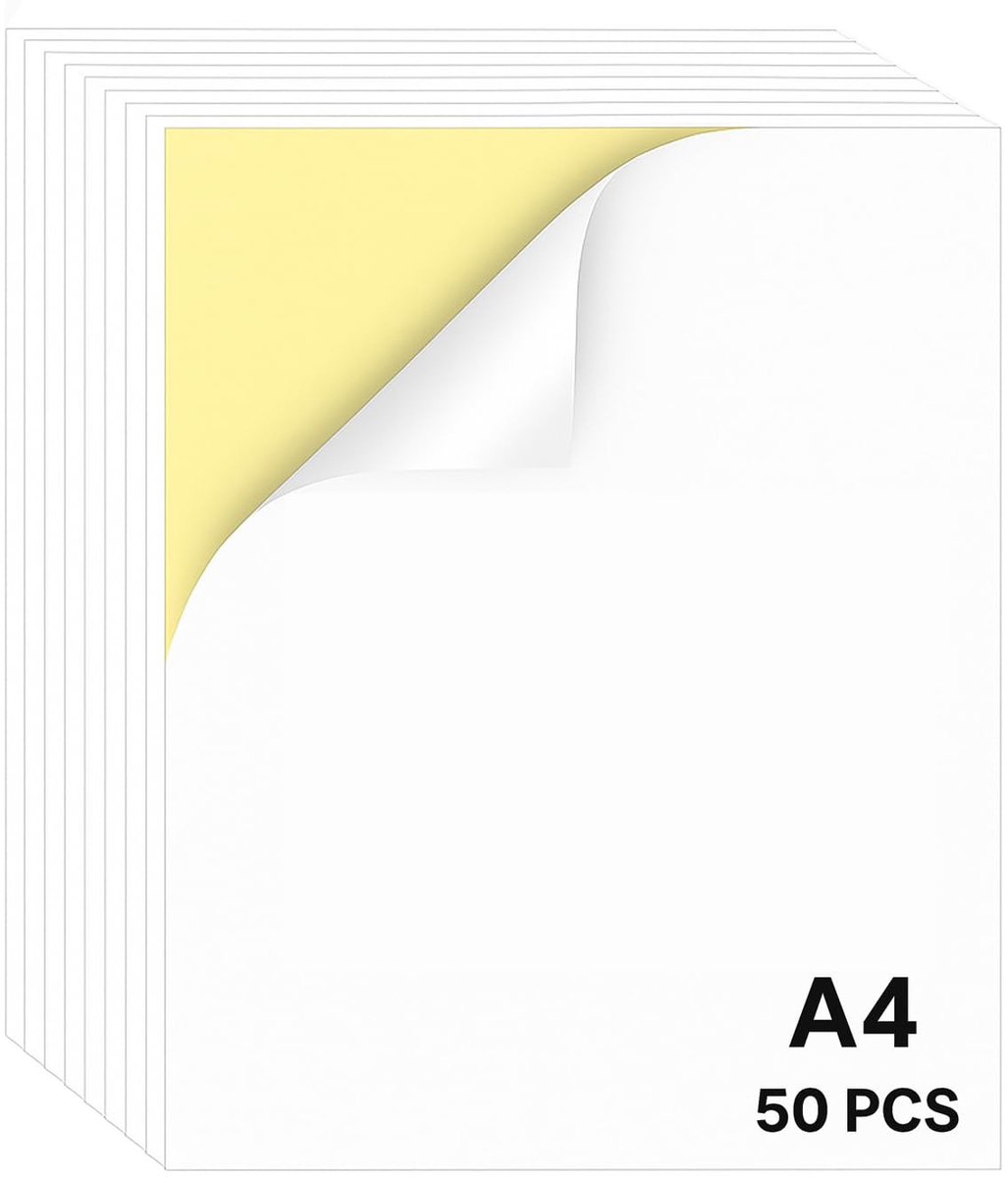 Dailygoods- Etiketten A4 - Zelfklevende Etiketten - Bedrukbaar - Glad Oppervlak - Sterke Hechting - Geschikt voor Laser-/Inkjetprinters - Label