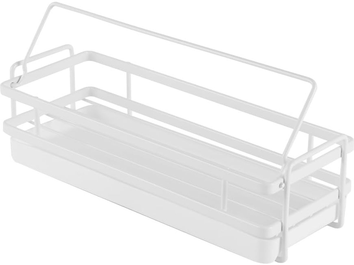 Dailygoods- Opbergrek Wandgemonteerd - Multifunctioneel Keukenrek - Kruidenrek/Sponsrek - Afvoermand/Gootsteenbeugel - Ruimtebesparend - Eenvoudige Installatie - Keukenorganizer