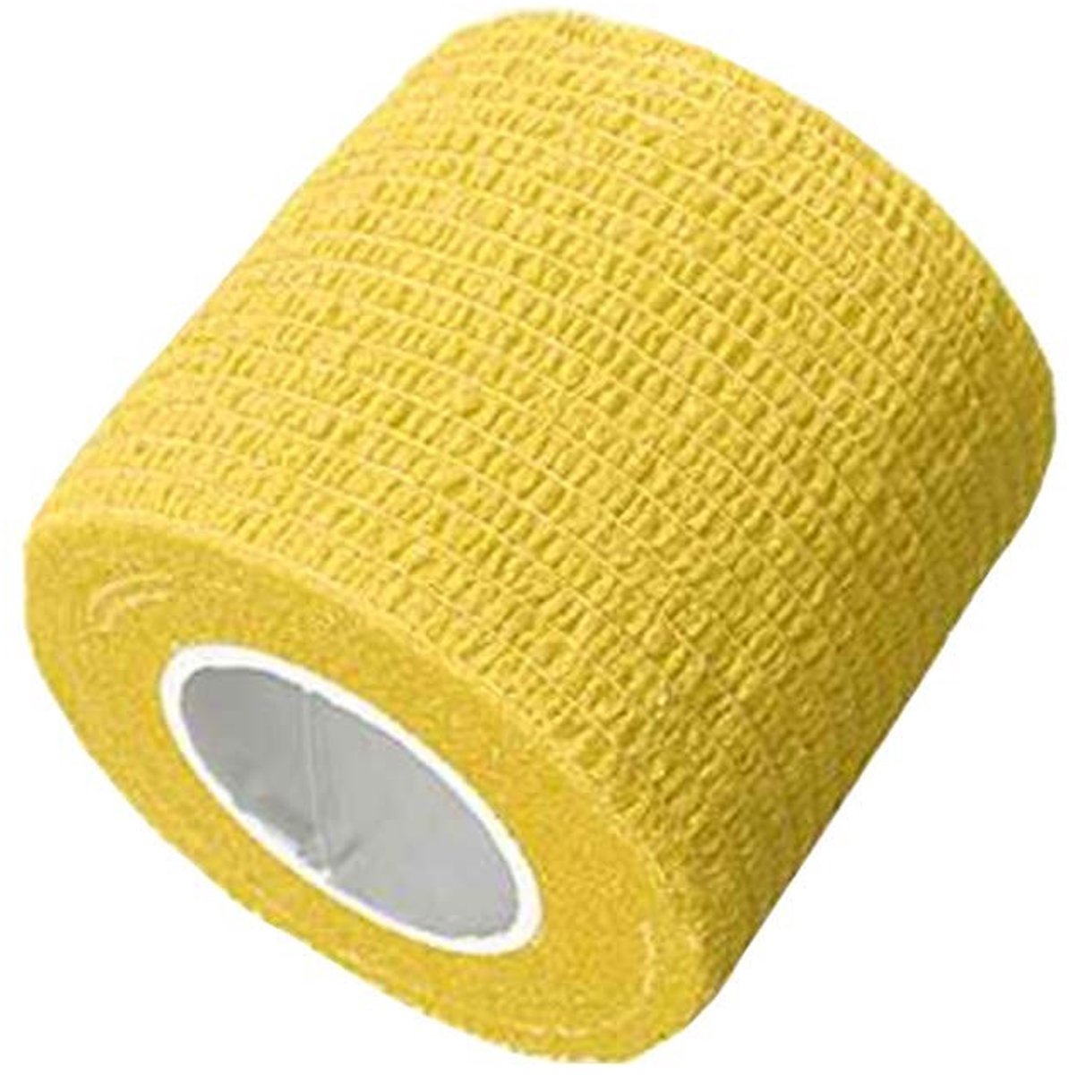 Dailygoods- Wikkelverband 10 x 4,5 m - Zelfklevend - Sterk elastisch - EHBO-tape - Voor pols/enkel - Geel - Sporttape
