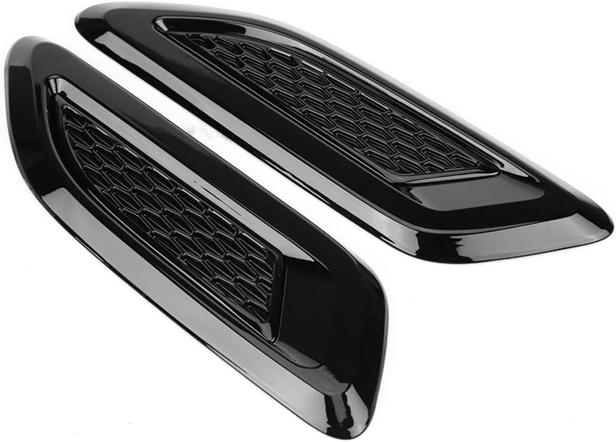 Dailygoods- Luchtventilatie Trim Hoogwaardig ABS-kunststof - Auto Accessoire - Universele Buitenkap - Decoratief - Land Rover Range Rover Evoque 2012-2018 - Zelfklevend - Ventilatieaccessoire