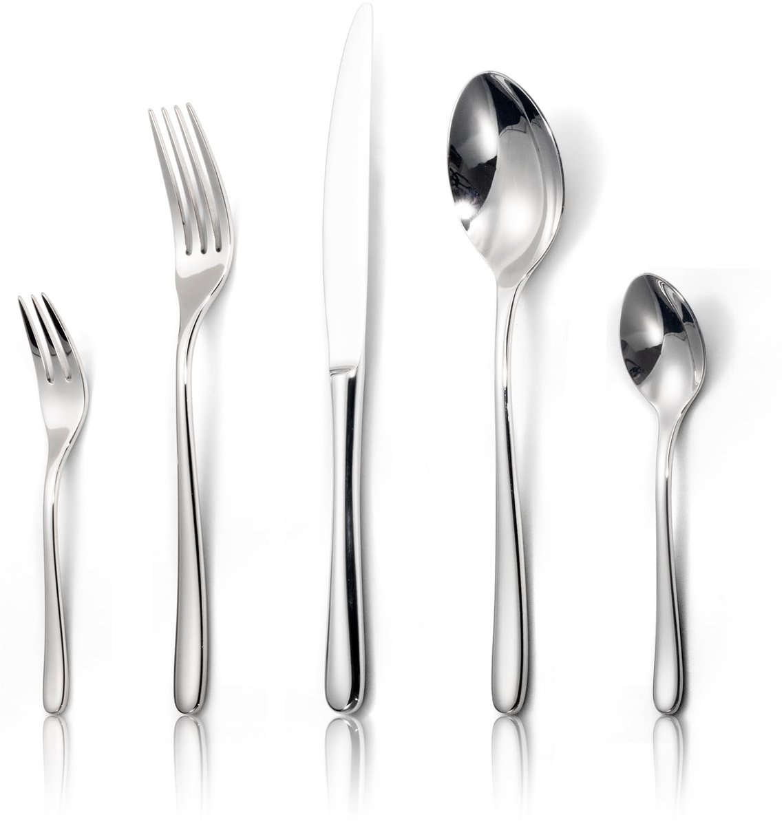 Dailygoods- Bestekset 30-delig voor 6 personen - Roestvrij staal 18/10 - Vaatwasserbestendig - Hoogwaardige kwaliteit - Ergonomisch ontwerp - Gepolijst oppervlak - Eetset