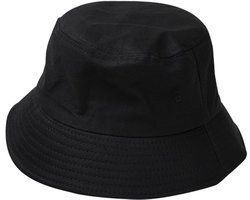 Dailygoods - Byou Vissershoedje - Opvouwbare Zonnehoed - Uniseks - Zwart - Voor Wandelen en Kamperen - 56-58 cm
