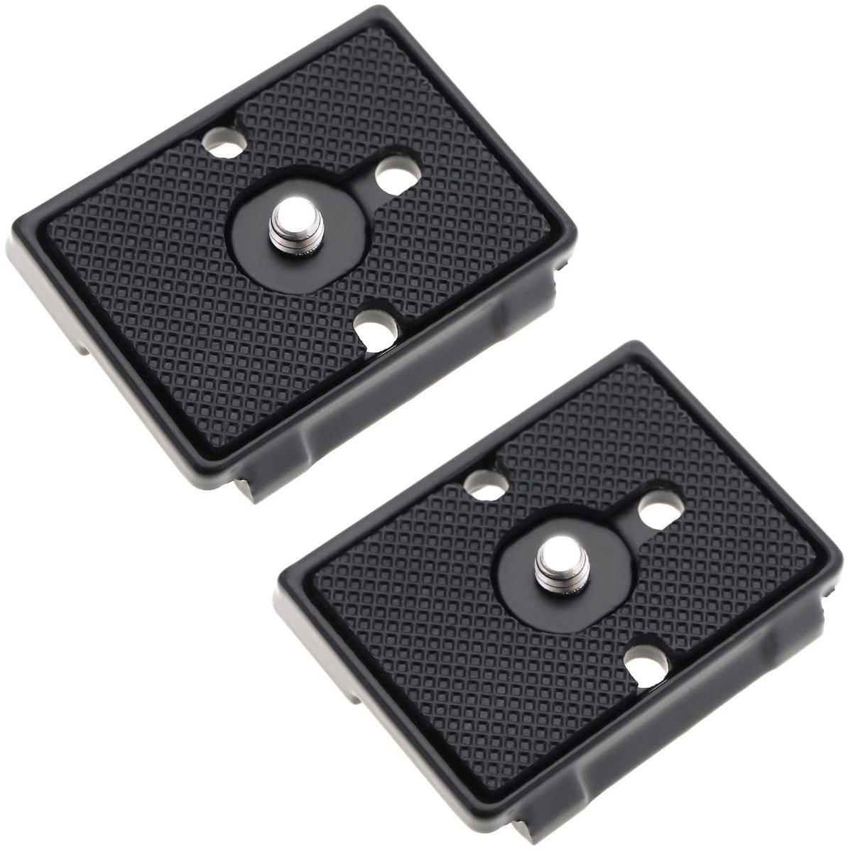 Dailygoods- Quick Release Plaat - 2x Aluminium - Compatibel met Manfrotto 200PL/128RC/141RC - Zwart - 51x42x10mm - Schokbestendig - Statiefplaat