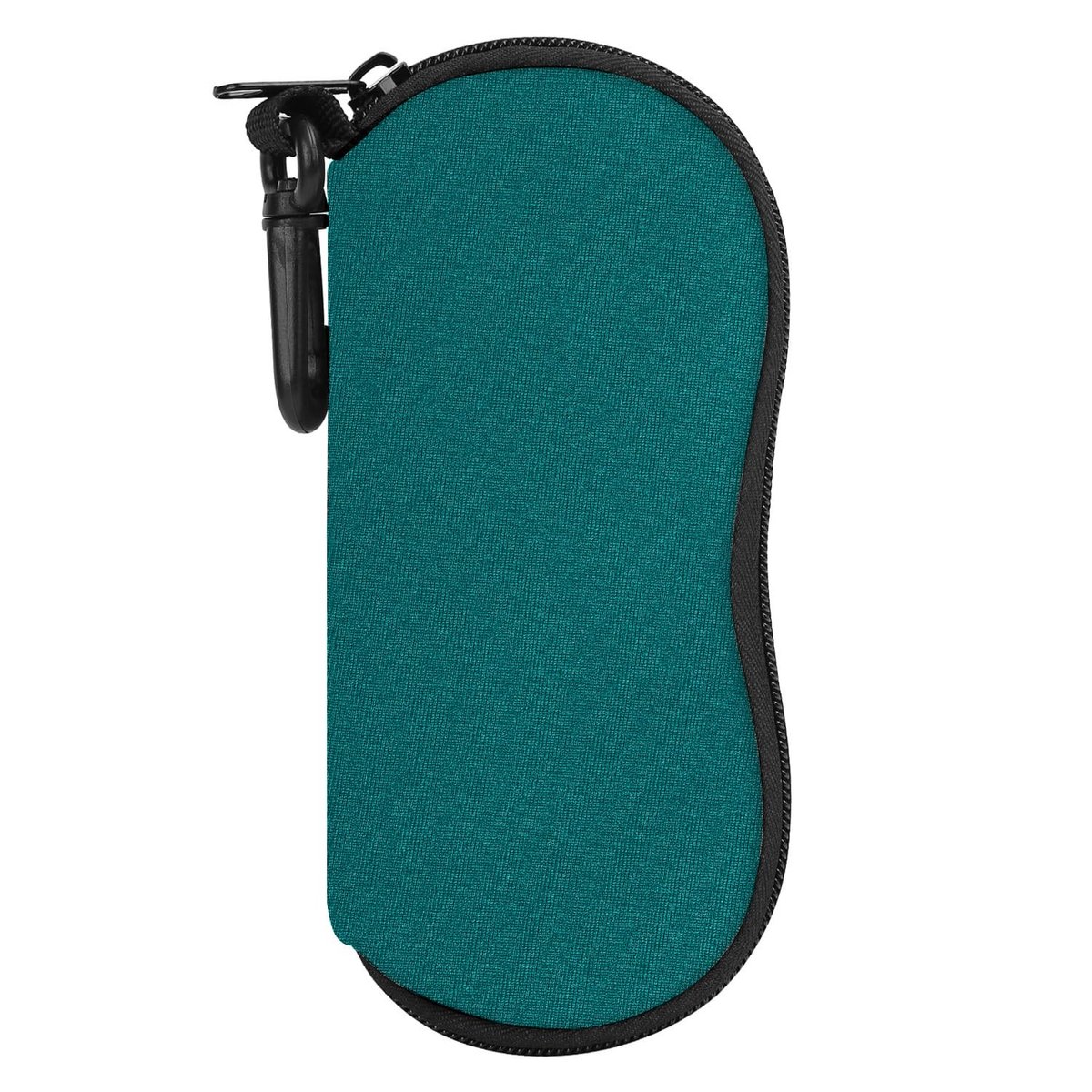 Dailygoods- Brillenkoker - Lichtgewicht neopreen met ritssluiting - Brillenkoker dames/heren - Bescherming voor zonnebril/leesbril - Met riemclip - Handig voor onderweg - Brilletui