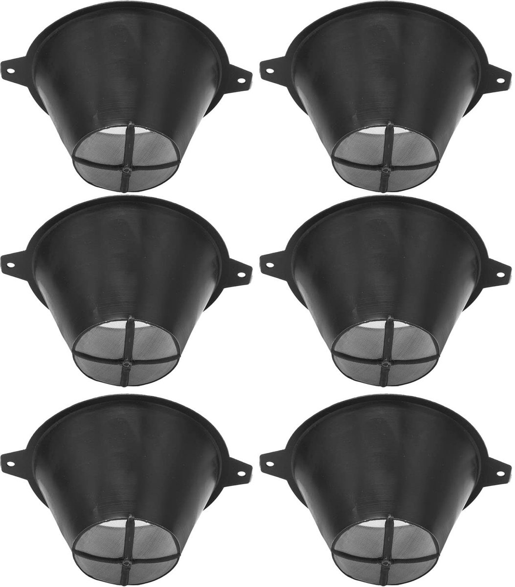 Dailygoods- Verffilter 100 Mm - 6 Stuks - Herbruikbaar - Fijn Nylon Gaas - Trechternet - Voor Olie/Waterbasis - Verfzeef