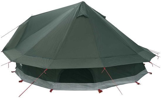 vidaXL - Tipi - Tent - Leger - Groen - 700 - x - 700 - x - 395 - cm - Polyester - en - Staal van Vidaxl — afbeelding 3