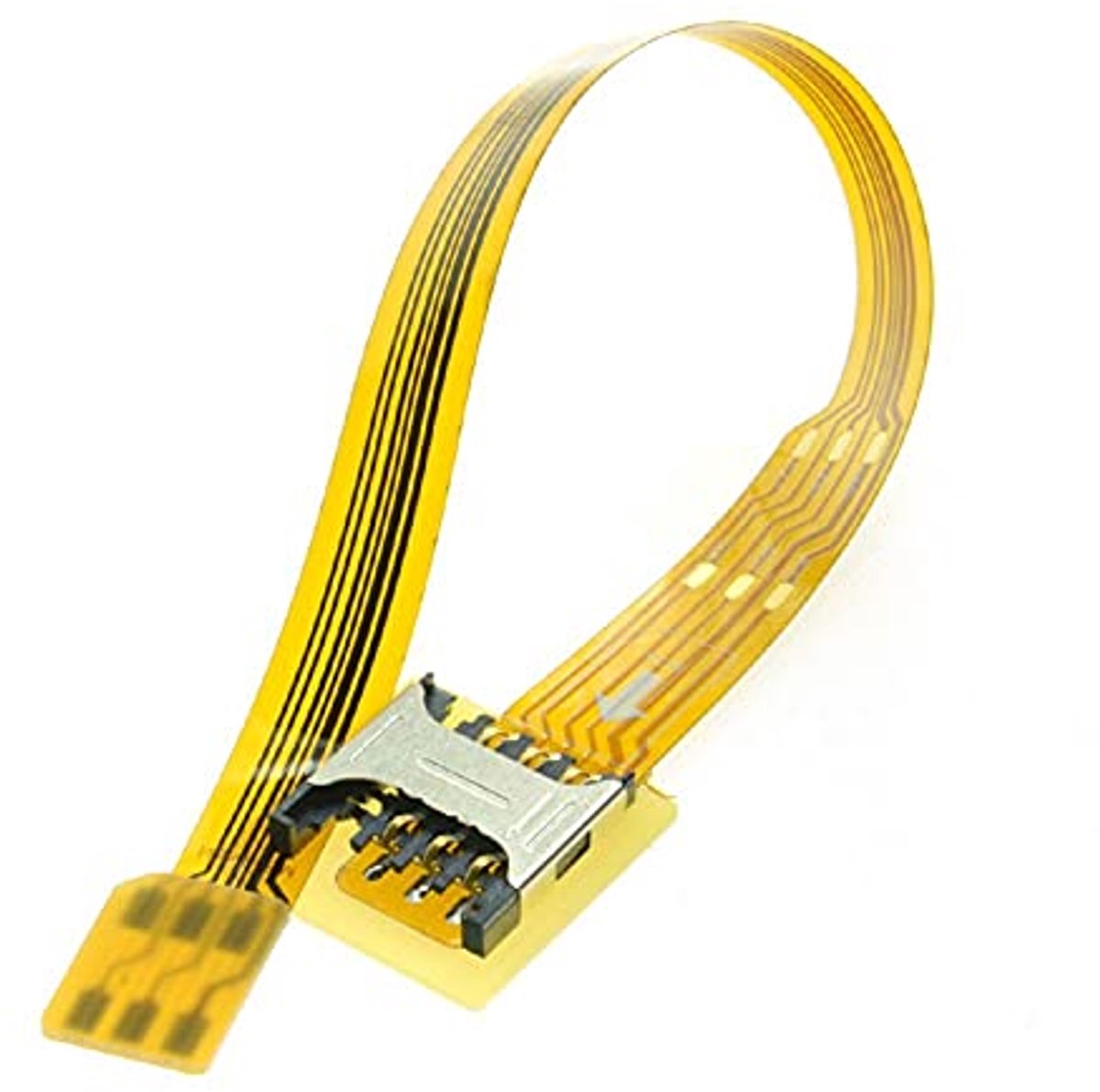 SIM Kaart Extensie - Adapter Kabel - Mobiel Gebruik - Flexibele FPC Kabel - 10 cm - Zwart