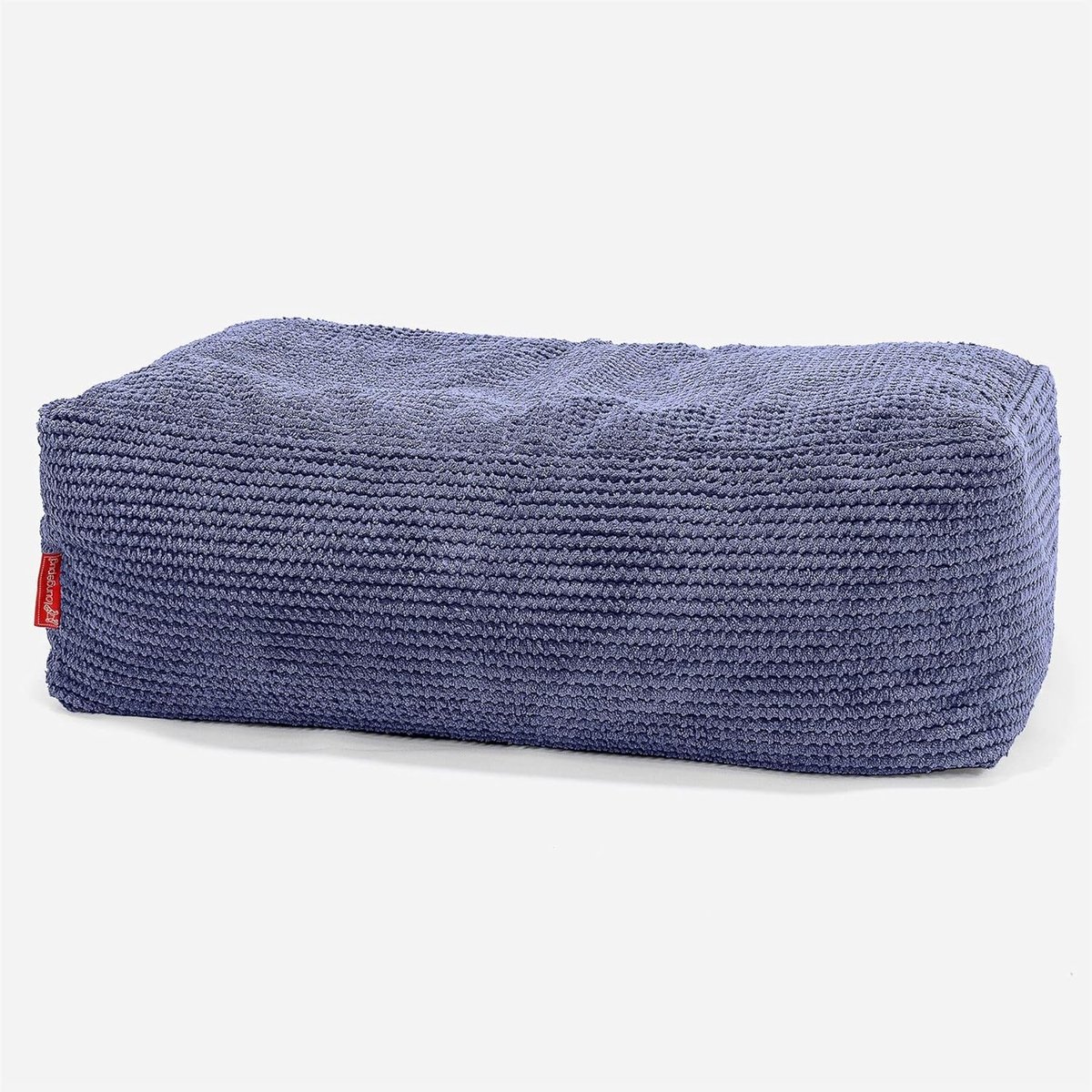 Voetenbank Zitzak - Poef Hocker - Ontspannen Zitten - Pluizig Pompom Materiaal - 40 x 70 cm - Paars