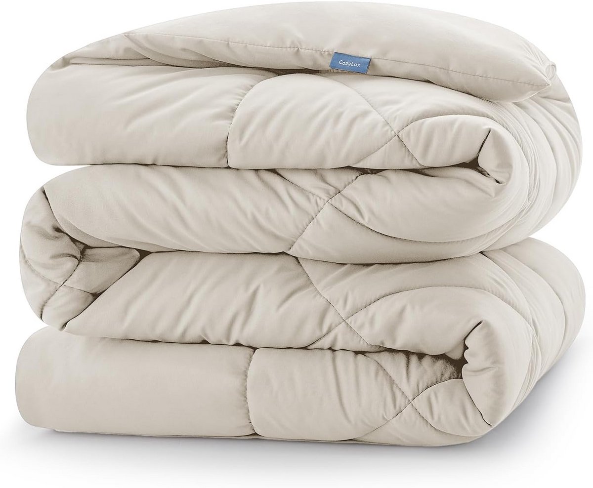 Dekbed 4 Seizoenen - Zachte Deken - Comfortabel Slapen - Hypoallergeen Materiaal - 135x200 cm - Beige