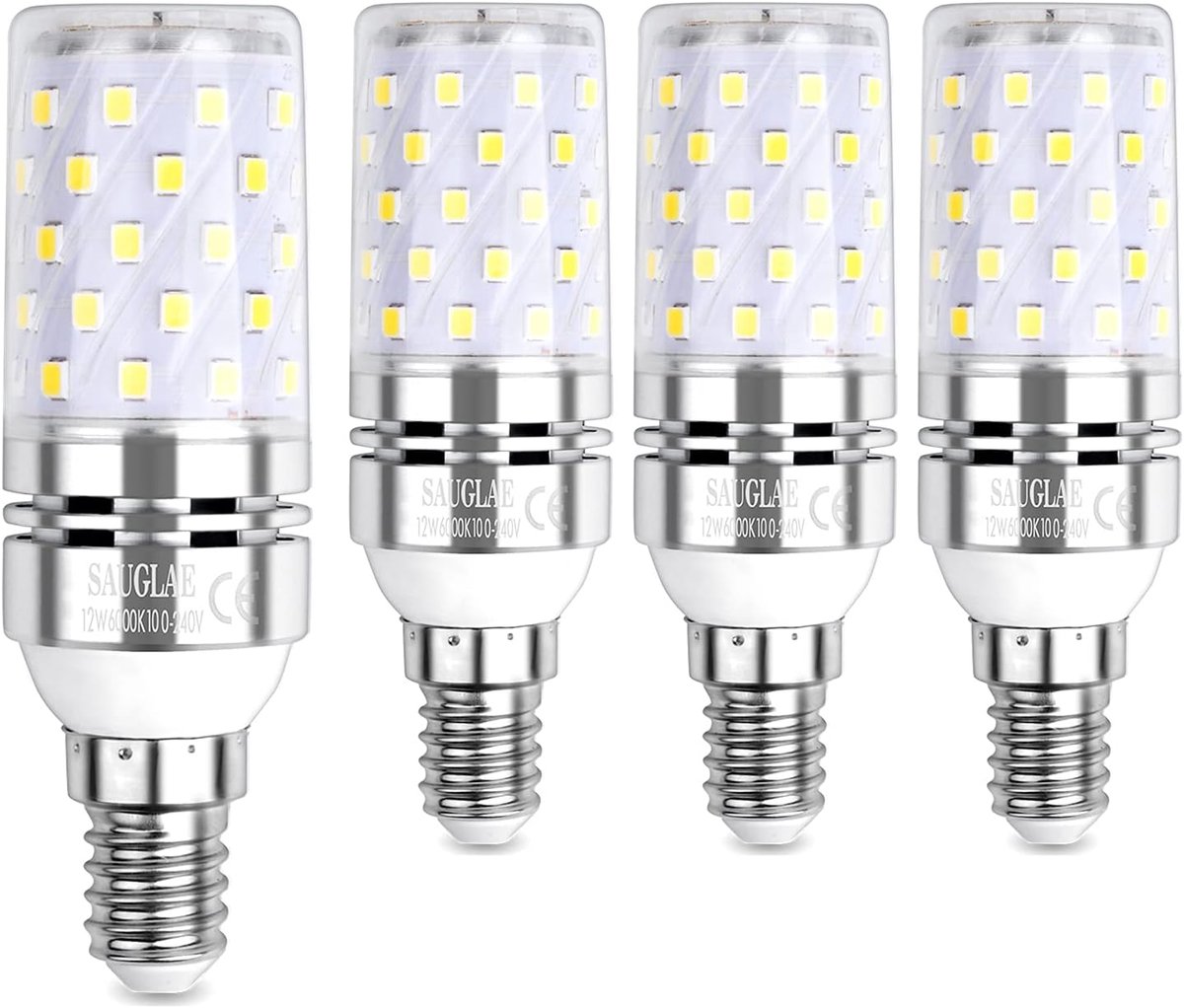 Ledlampen E14 - Kleine fitting - Sfeerverlichting creëren - Energiebesparend - 4 stuks - Koelwit
