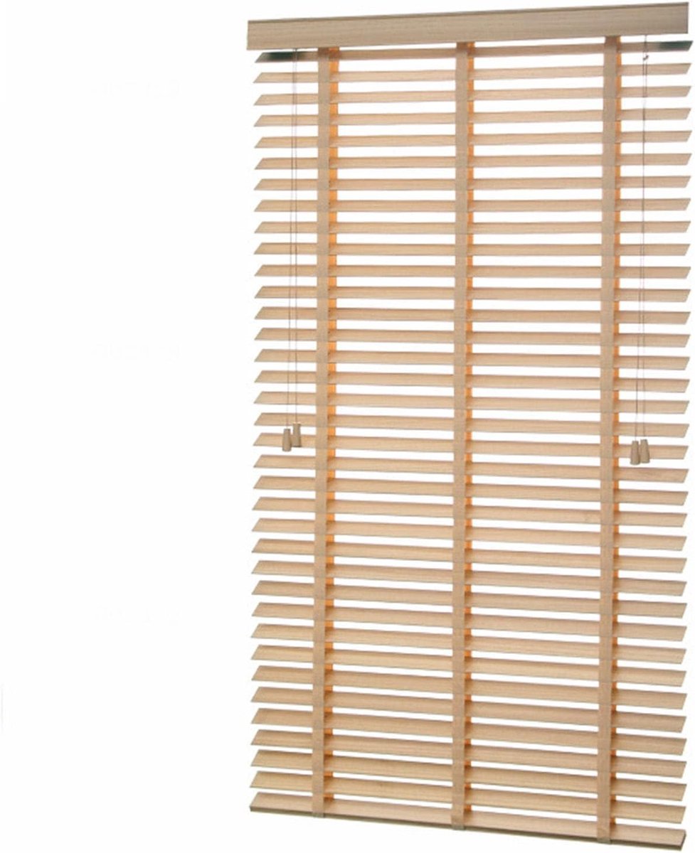 Houten jaloezieën - Raamluiken - Interieur verfraaien - Natuurlijk materiaal - 50mm lamell