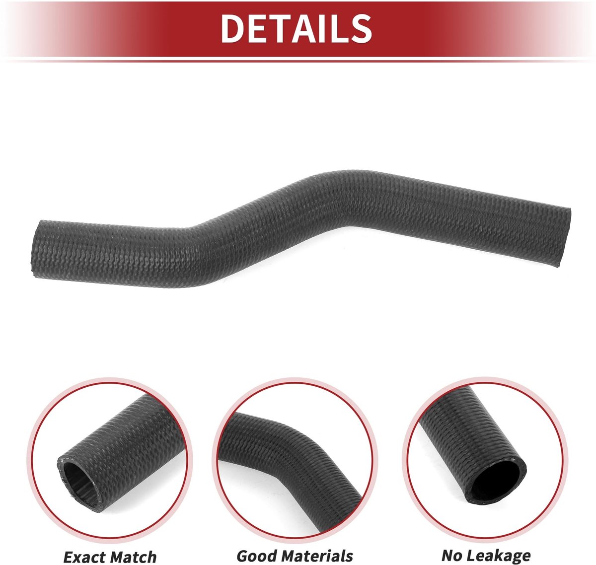 Dailygoods- Radiatorslang Rubber - Goede Afdichting - Voor Toyota Solara 2.4L 4CYL 2004-2008 - Voor Toyota Camry 2.4L 4CYL 2002-2006 - Hittebestendig - Slijtvast - Koelslang