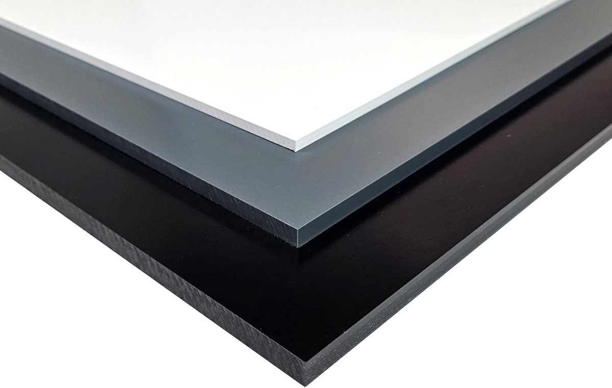 Kunststof Plaat - PVC Plaat - Bouw Projecten - Hoge Sterkte - 495x495x5 mm - Wit