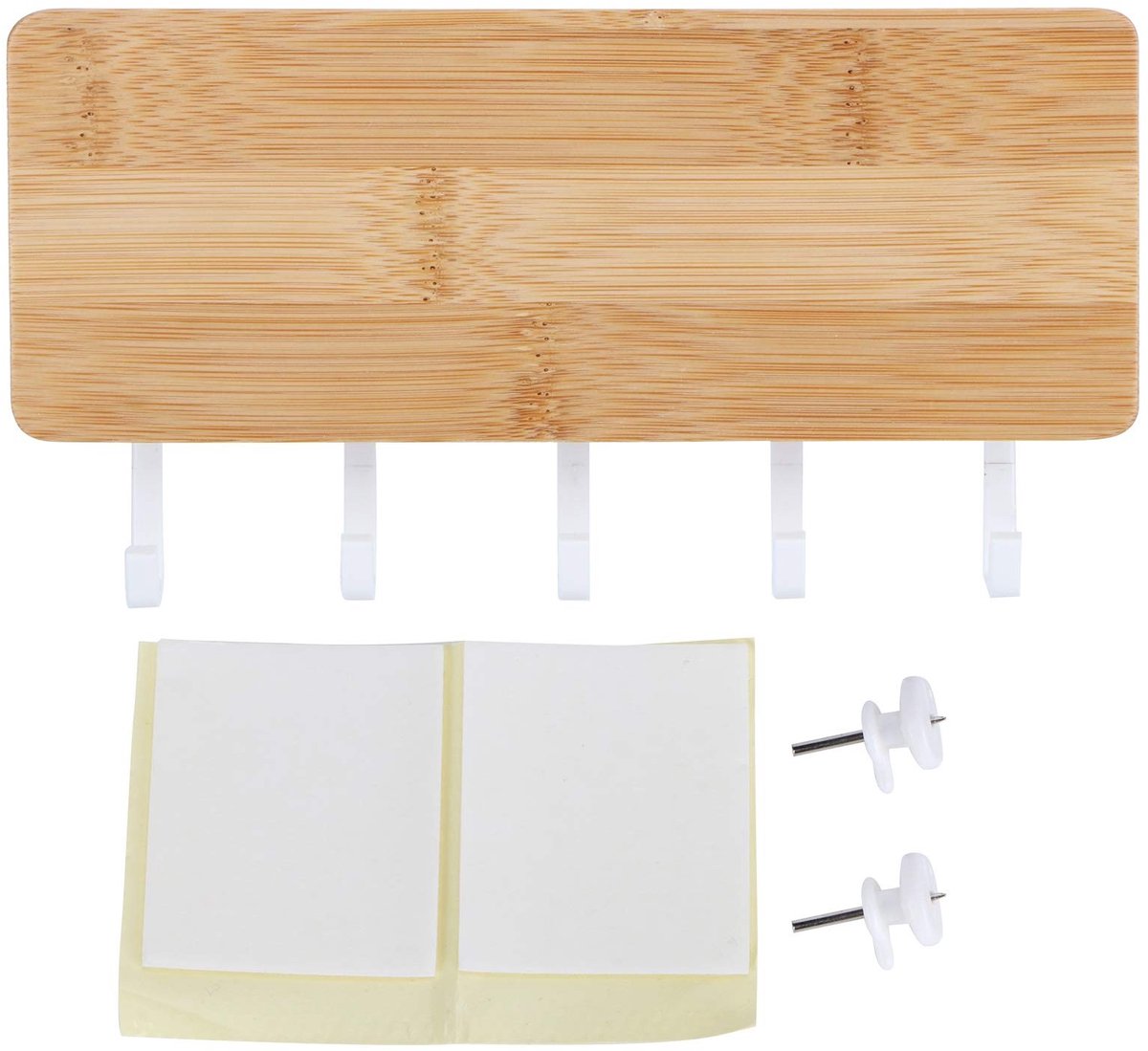 Dailygoods- Sleutelhouder Wandgemonteerd - Sleutelhangerorganizer - Sleutelrek met 5 Haken - Wandorganizer - Decoratieve Muur - Hoogwaardige Materialen