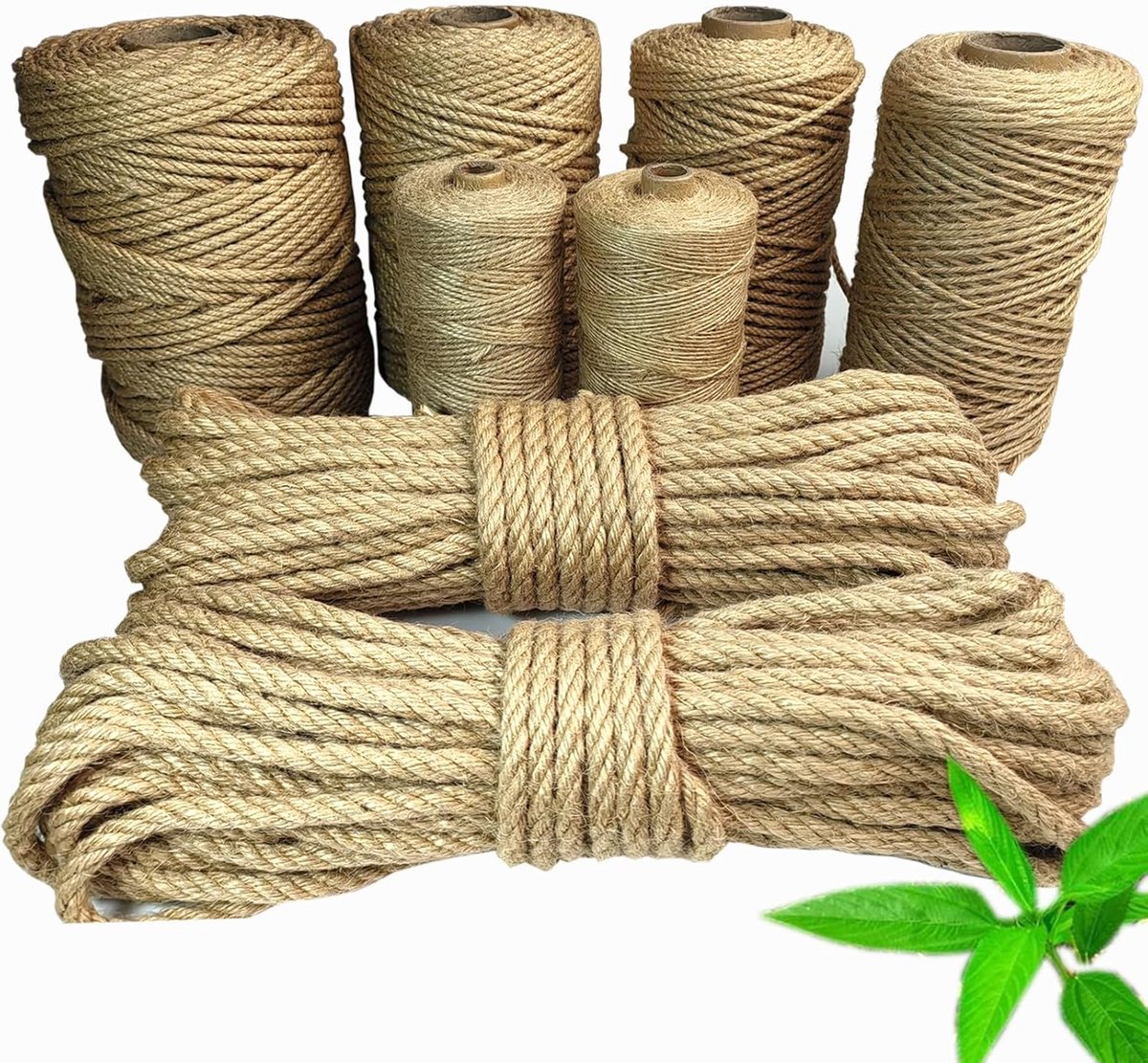 Hennep Touw - Jute Koord - Krabpaal Maken - Natuurlijk Materiaal - 100 meter - Bruin
