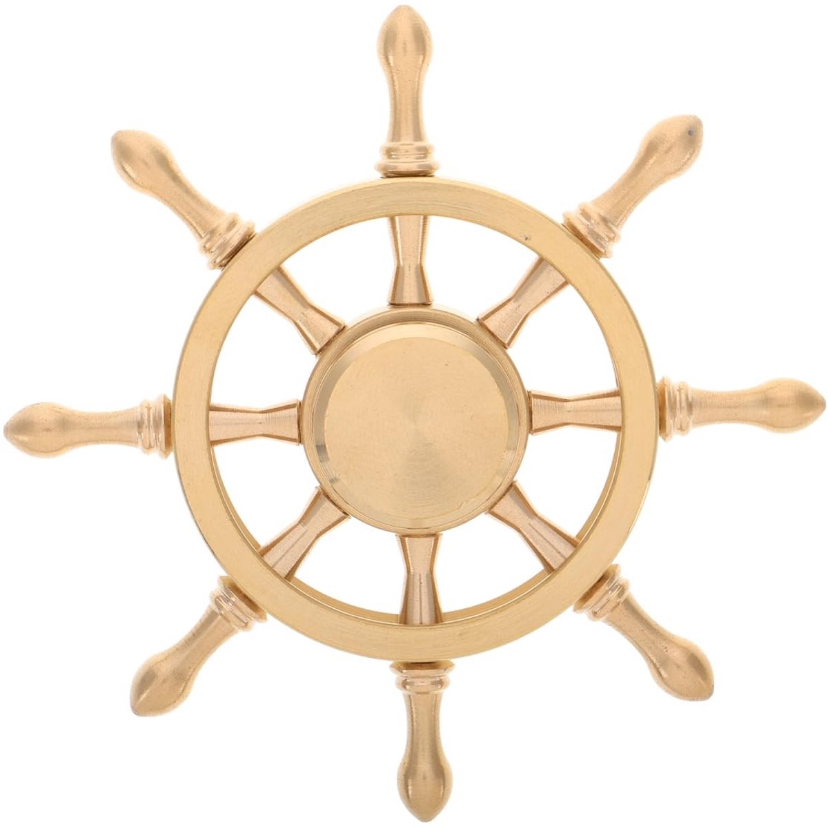 Dailygoods- Stuurwiel Nautisch - Messing Decoratief - Scheepswiel - Fengshui Ornament - Bootdecoratie - Klein en Voortreffelijk