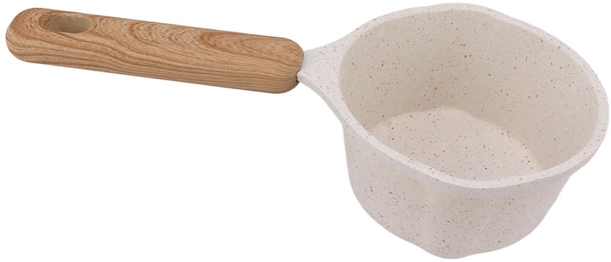 Dailygoods- Sauspan met Anti-aanbaklaag - Kleine Kookpot - Multifunctioneel Kookgerei - Platte Bodem - Ideaal voor Frituren - 250 Ml Inhoud