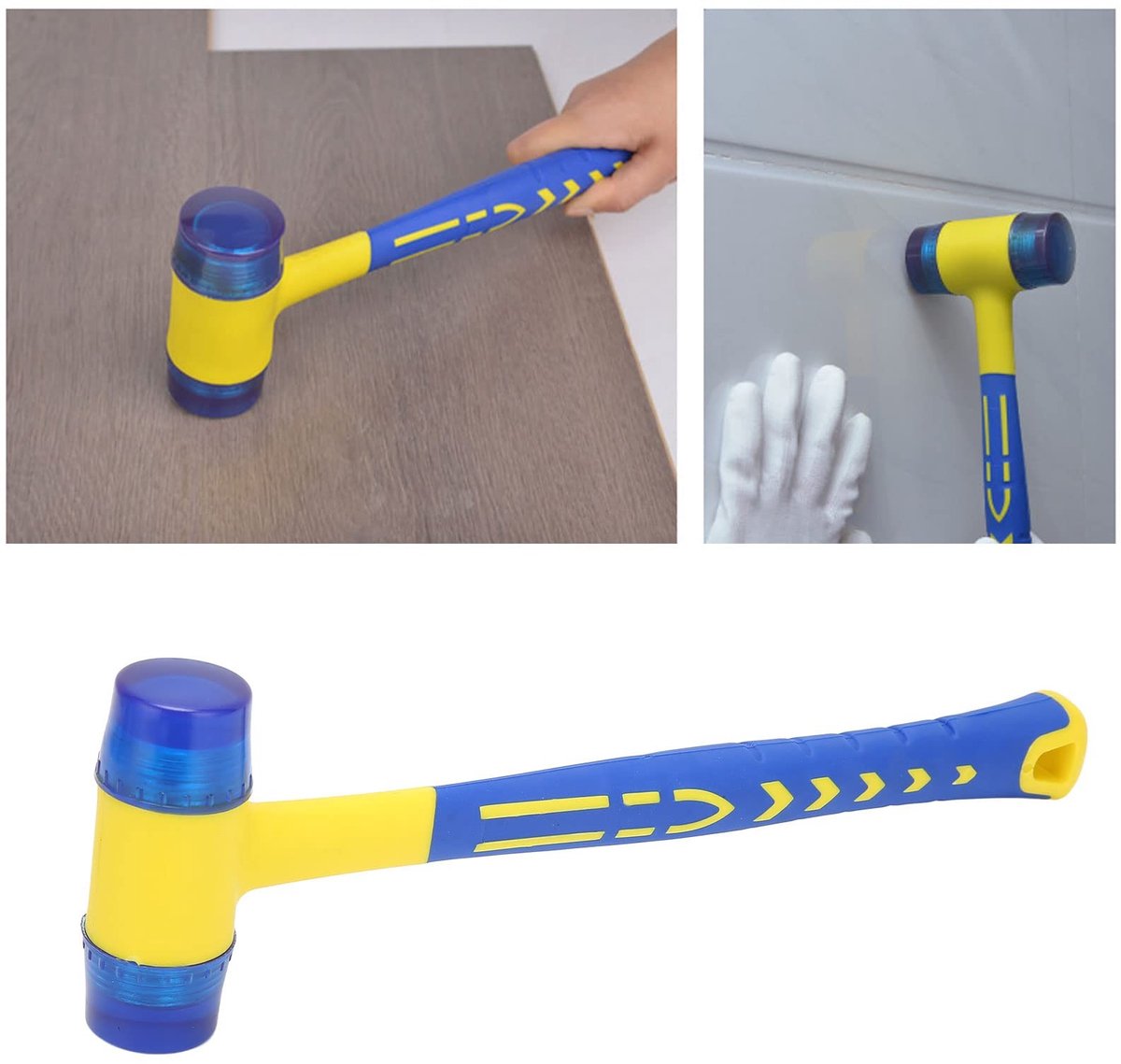 Dailygoods- Hamer Schokabsorberend - Rubber Hamer - Ergonomisch Ontwerp - Duurzaam - Comfortabele Grip - Voor Houtbewerking