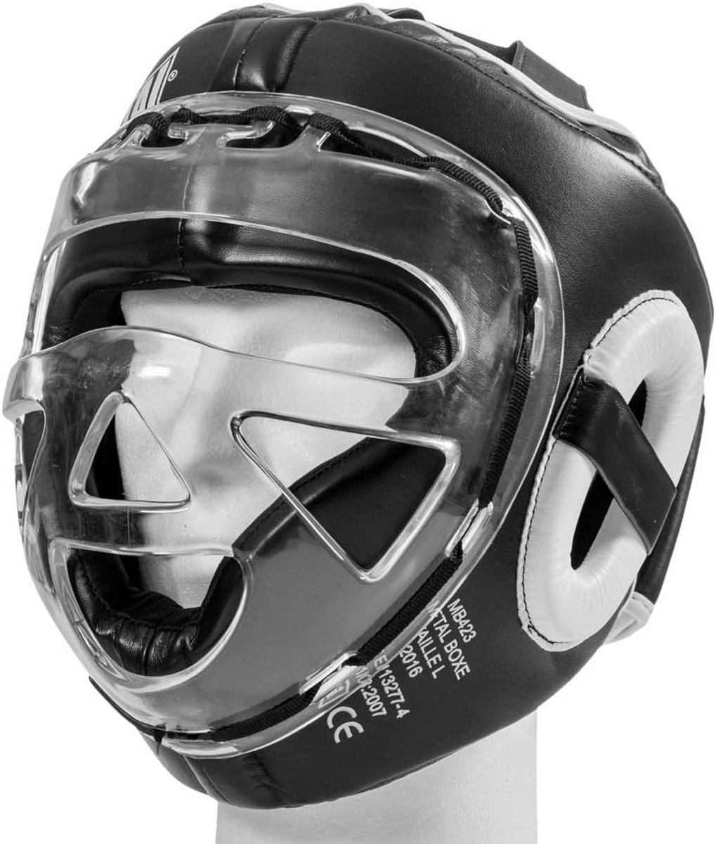 Boxer Helm - Martial Arts Beschermhelm - Polycarbonaat - Met Visor - EVA Foam Voering - Voor MMA en Vechtsporten