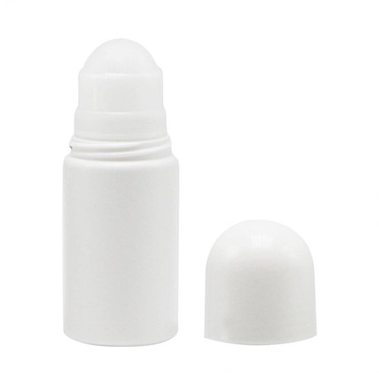 Dailygoods- Roll-on Fles 4 Stuks - 50 ml Navulbare Fles - Lekvrije Plastic Fles - Lichtgewicht en Draagbaar - Voor Geur en Aromatherapie - Roll-on Bottle van Dailygoods — afbeelding 3