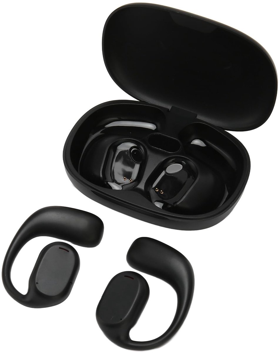 Dailygoody - Ergonomische Vertaaloordopjes - Instant Translator - Draadloze Bluetooth 5.3 - Zwart - 74 Talen - Perfect voor Reiswerk