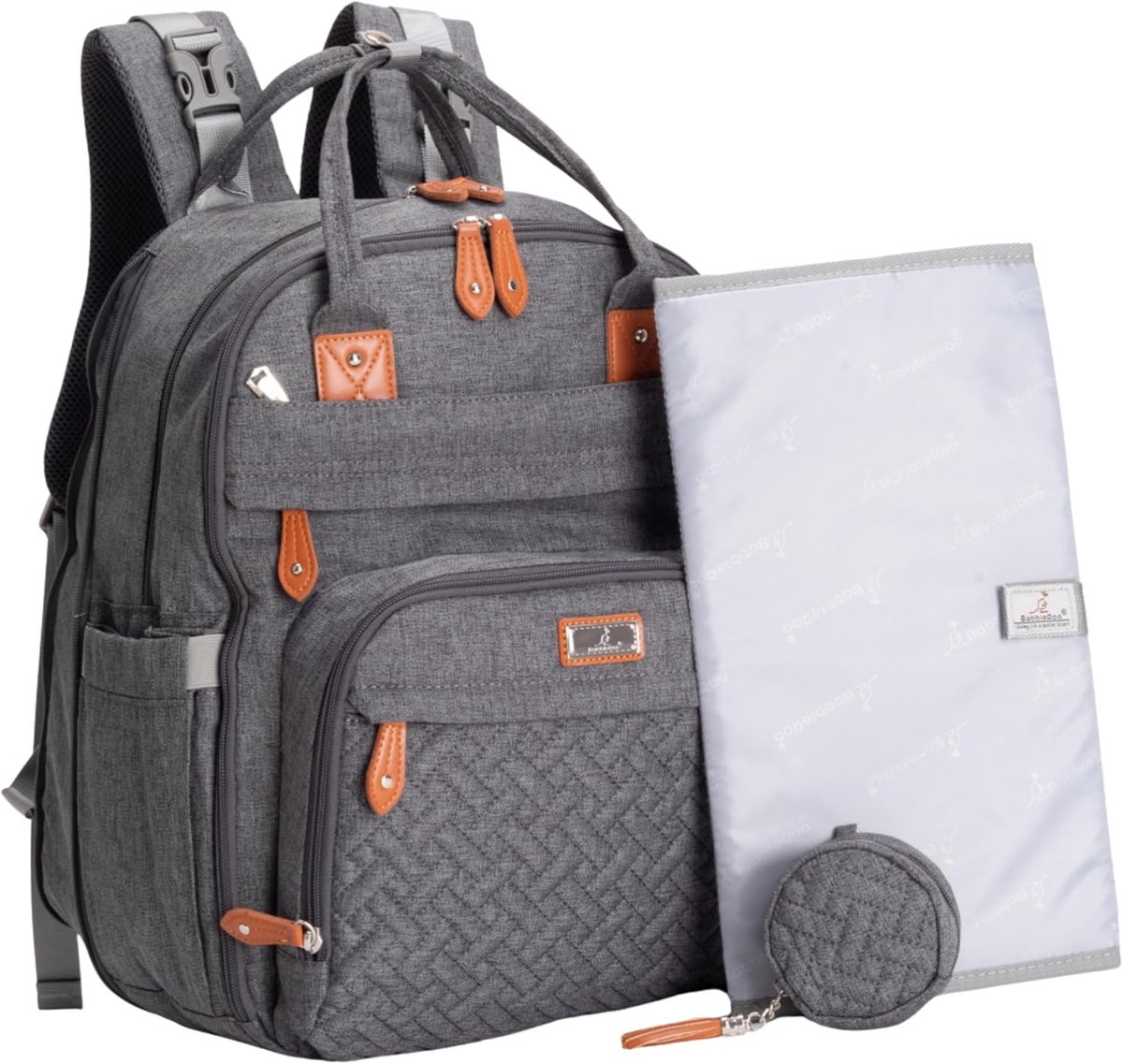 Baby Luiertas Rugzak - Luier Tas - Baby Verzorging Onderweg - Veelzijdig Organiseren - 21 x 31 x 42 cm