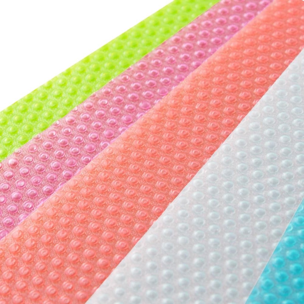 Dailygoods- Koelkastmatten Antibacterieel - Siliconen Pads - Doorzichtig - Op Maat te Snijden - 45 x 29 cm - Set van 10 Stuks - Koelkastbescherming