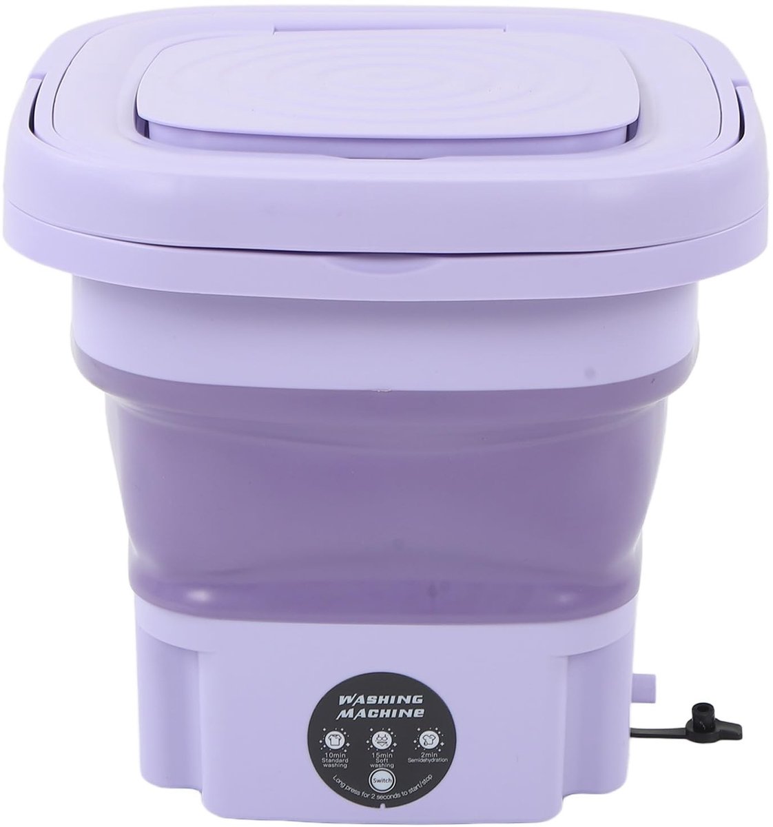 Dailygoods- Wasmachine Draagbaar 8L - Geluidsarm - Opvouwbaar - Eenvoudige Bediening - Geschikt voor Ondergoed - Hygiënisch - Miniwasmachine