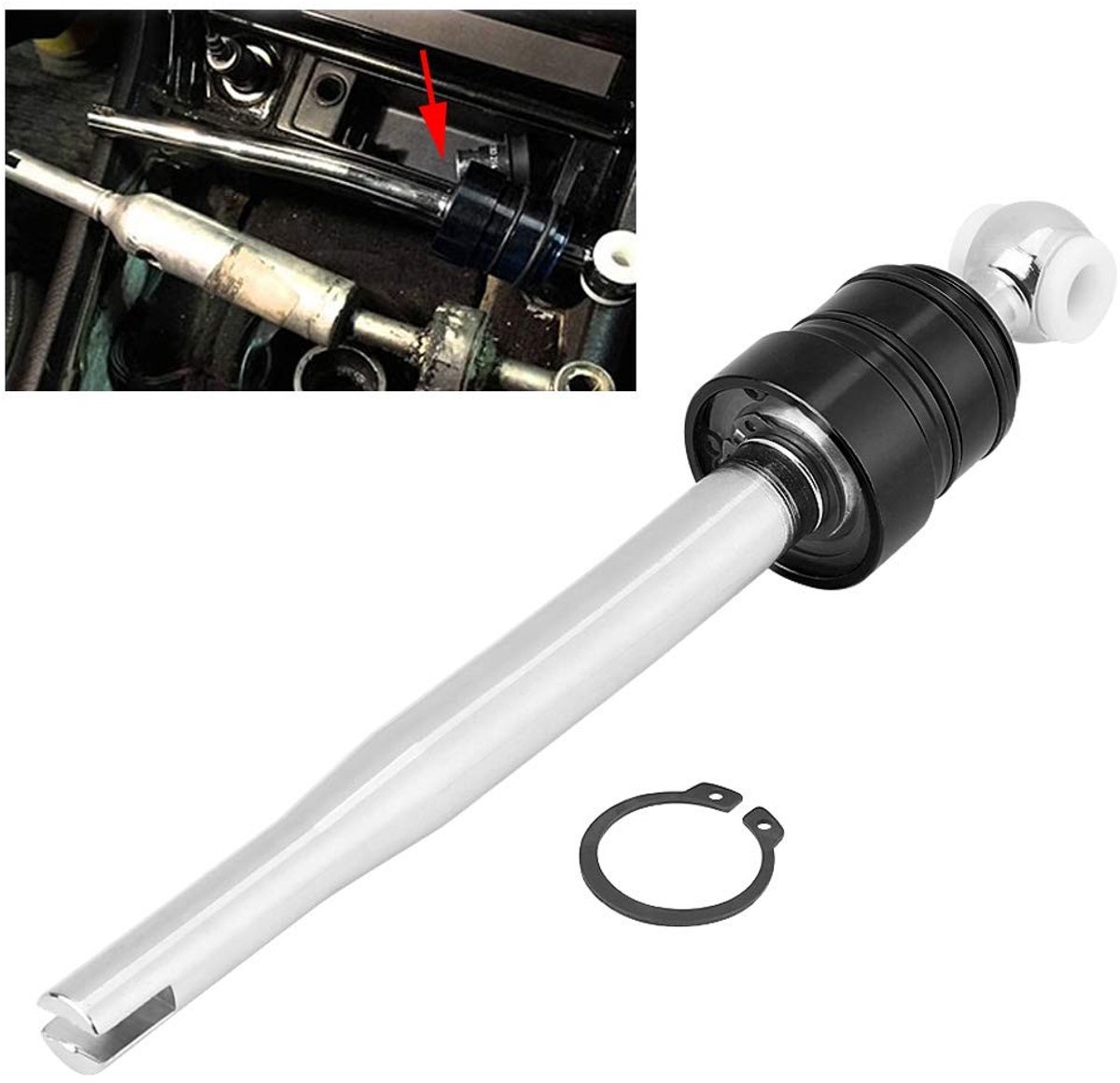 Dailygoods - E46 reparatieset - korte shifter - optimale schakeling - zwart - quick shift short throw shifter - perfect voor M3 M5 3/5 serie - E...