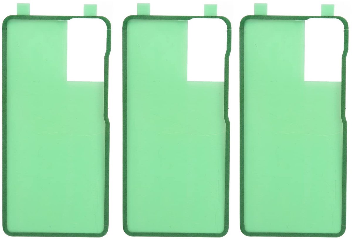 Dailygoods - Achterkant Batterijklepje Lijm - Dubbelzijdige Tape - Gemakkelijk Schoon Te Maken - Inclusief Poetsdoeken - Geschikt voor Galaxy S20 FE -...