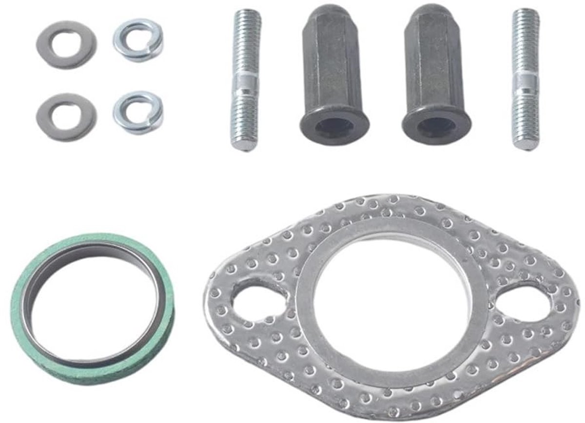 Dailygoods- Uitlaatpakking Set - Uitlaatbout/Ring - Afdichting - Geluidsreductie - Betrouwbare Prestaties - Maximaal Efficiënt - Uitlaatkit