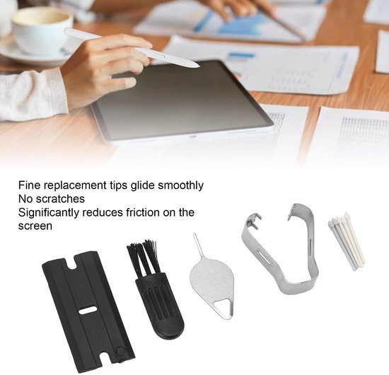 Dailygoods- Styluspen Vervanging - Styluspen Tab S9/S9+Plus/S9 Ultra/S9 FE - 20 Vervangende Tips - 4 Sets Gereedschap - Eenvoudige Installatie - ABS Materiaal - Styluspunten — afbeelding 3