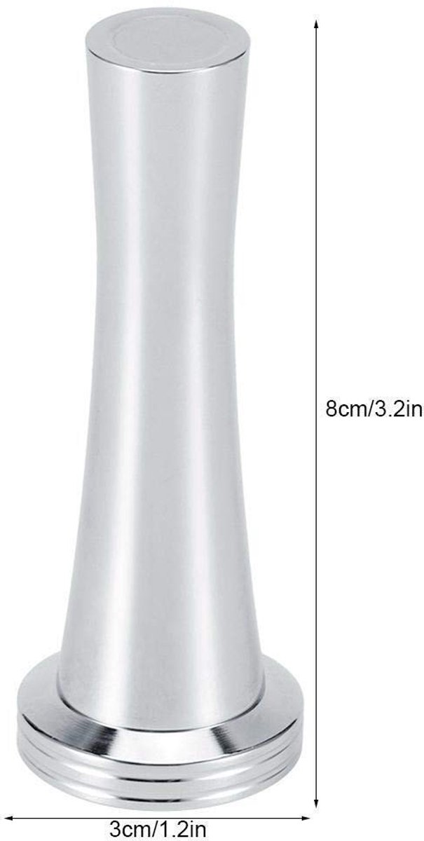 Dailygoods- Koffiedruktool 30 mm - Ergonomische Handgreep - Antislip - Roestvrij Staal - Compatibel met ILLY - Duurzaam Gebruik - Koffie Tamper