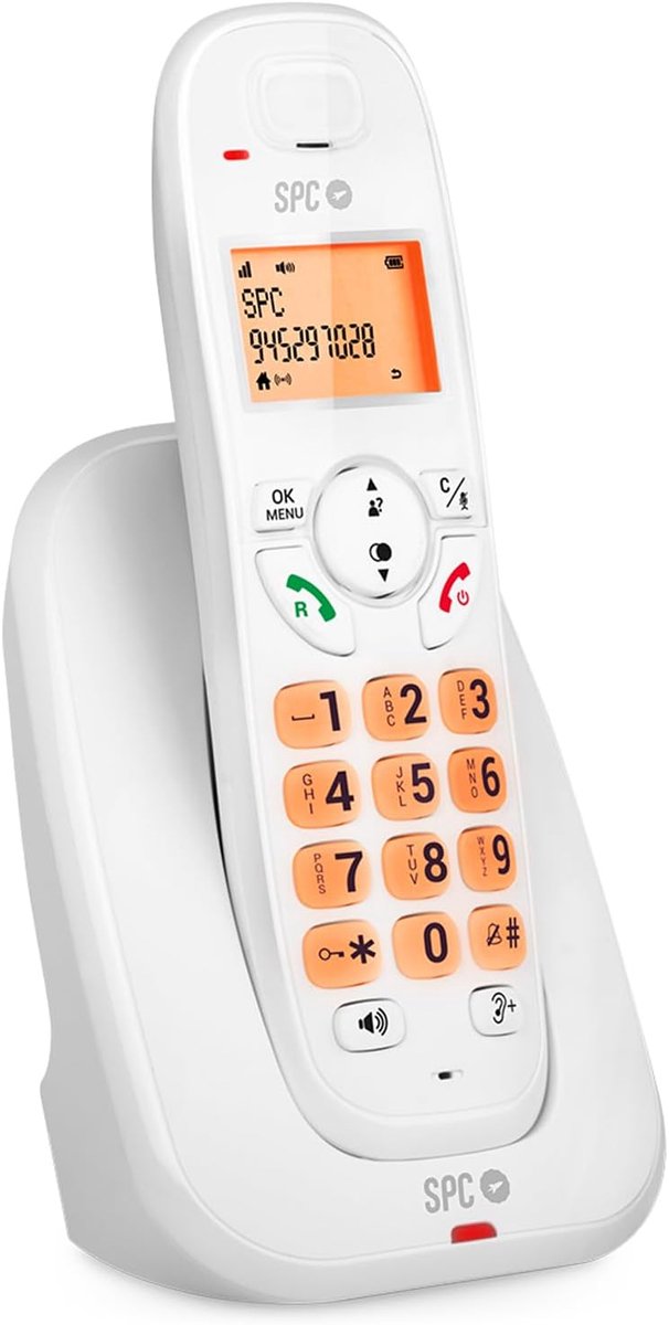 Draadloze Telefoon - Huistelefoon Vast - Thuis Bellen - GAP Compatibel - 30 Contacten - Wit