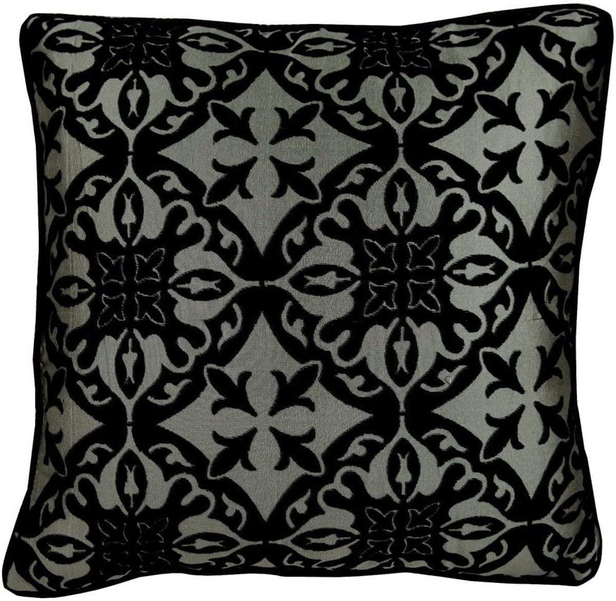 Decoratieve Kussensloop - Sierkussenhoes Velvet - Woonkamer Aankleden - 100% Handgemaakt - 45 x 45 cm - Zwart