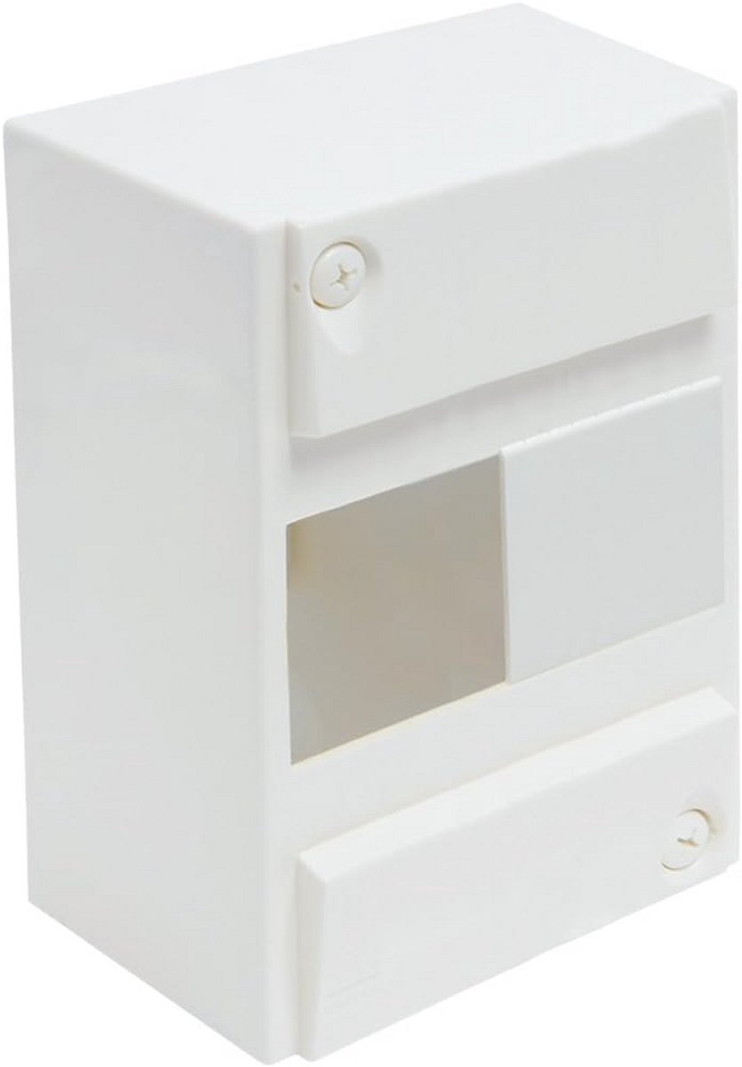Elektrische Behuizing - Groepenkast Leeg - Stroom Verdelen - Brandwerend UV-bestendig - 8 Modules - Wit