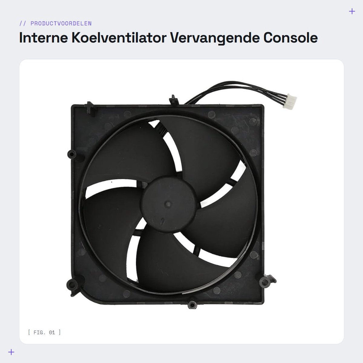 Dailygoods - Interne Koelventilator - Vervangende Console Onderdelen - Efficiënte Koeling - Betrouwbaar en Duurzaam - Hoge prestaties - Geschikt voor...