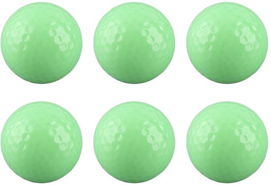 Dailygoods- Golfballen 6 Stuks - Oplichtende Golfballen - Nacht Golfballen - Fluorescerende Oefenballen - Zacht en Duurzaam - Eenvoudig te Heropladen - Lichtgevende Golfballen van Dailygoods — afbeelding 2
