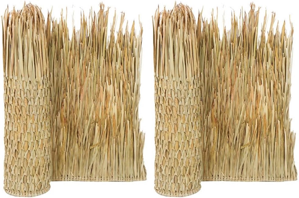 Rieten Rol - Palmblad Loper - Dakbedekking - Handgeweven - 244 x 89 cm - Natuurlijk