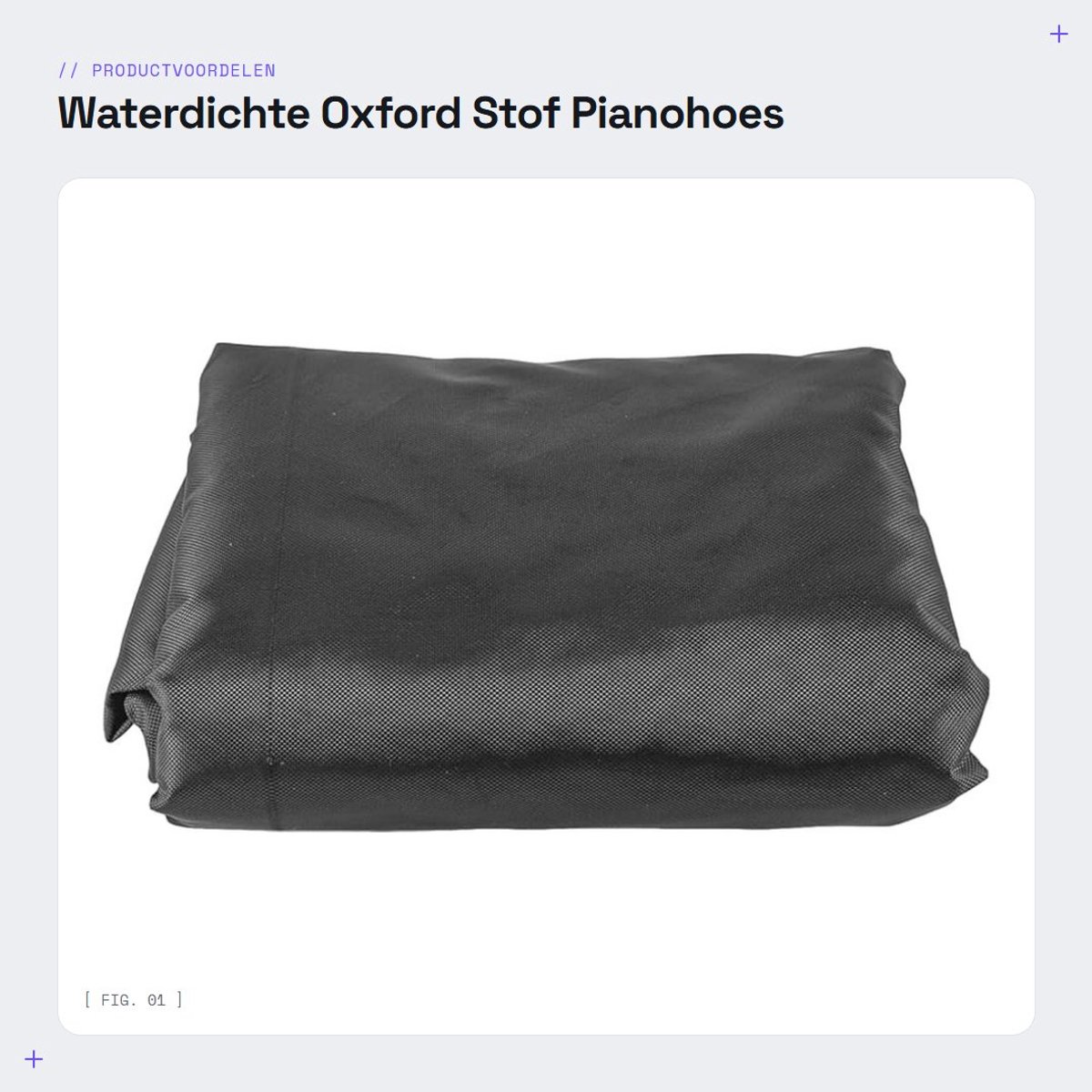 Dailygoods- Pianohoes Waterdicht - Stofdicht - Oxford-stof - 153 x 35 x 110 cm - Slijtvaste Bescherming - Zacht Oppervlak - Piano Cover