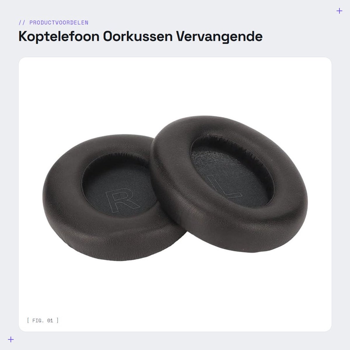 Dailygoods - Koptelefoon Oorkussen - Vervangende Oorkussens - Comfortabel en Duurzaam - Ronde Traagschuim Oorkussen - Geluidsisolatie - Geschikt voor...