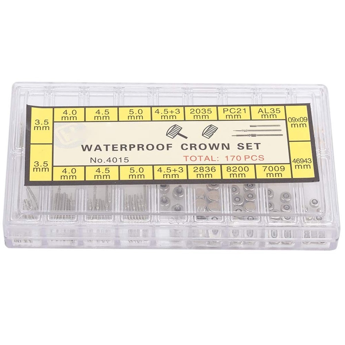 Dailygoods- Horlogekroon Premium - Roestvrij Stalen Veerstangen - Gereedschapset - Duurzaam - Draagbaar - Eenvoudig te Gebruiken - Horlogereparatieset